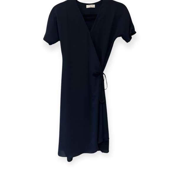 Babaton Wallace Wrap Dress in Pure Indigo - Picture 2 of 6
